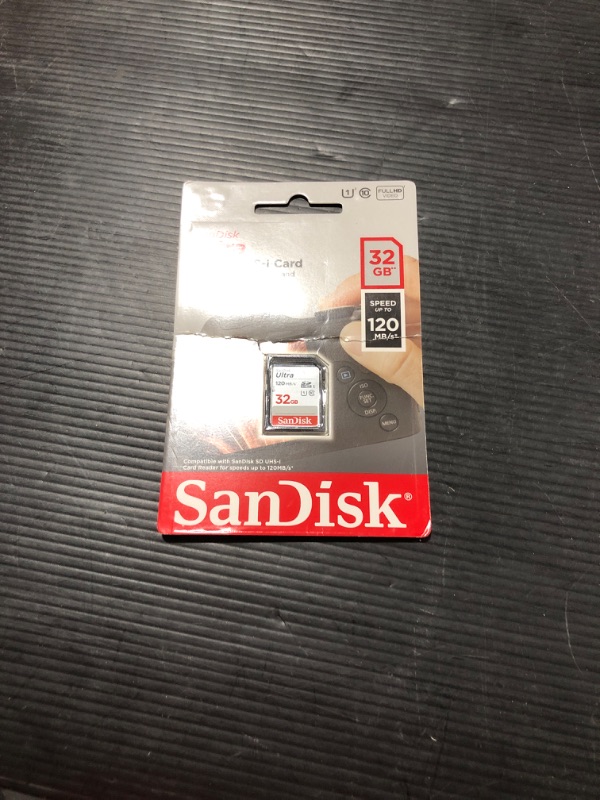 Photo 2 of SanDisk 32GB Ultra SDHC UHS-I Memory Card - 120MB/s, C10, U1, Full HD, SD Card - SDSDUN4-032G-GN6IN Memory Card Only 32GB