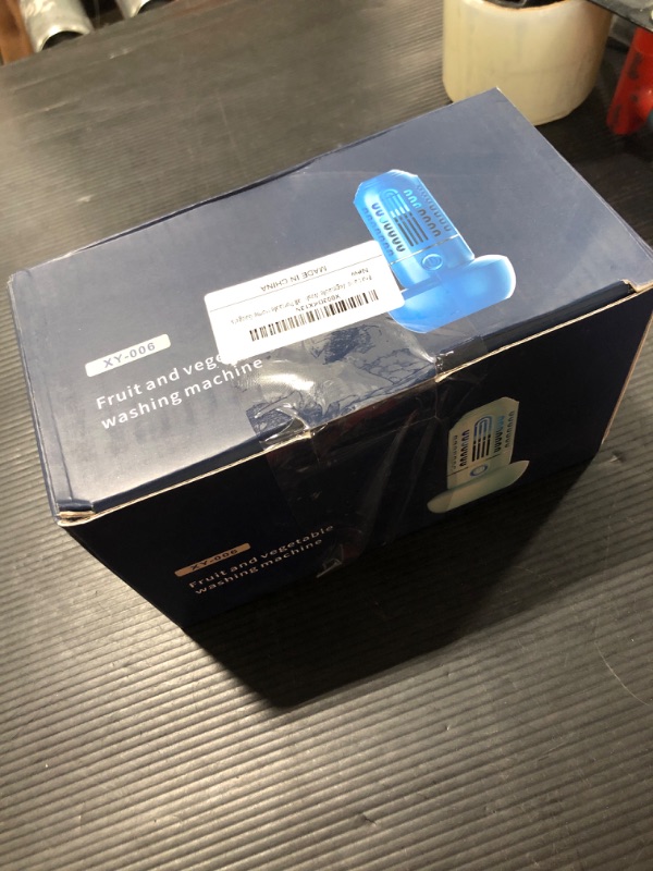 Photo 1 of Fruit and Vegetable Washing Machine, Fruit Cleaner Device Veggie wash, Fruit and Vegetable Purifier in Water - Deeply Cleans Keep Fresh, Small Portable Cleaning Home Gadgets, Blue