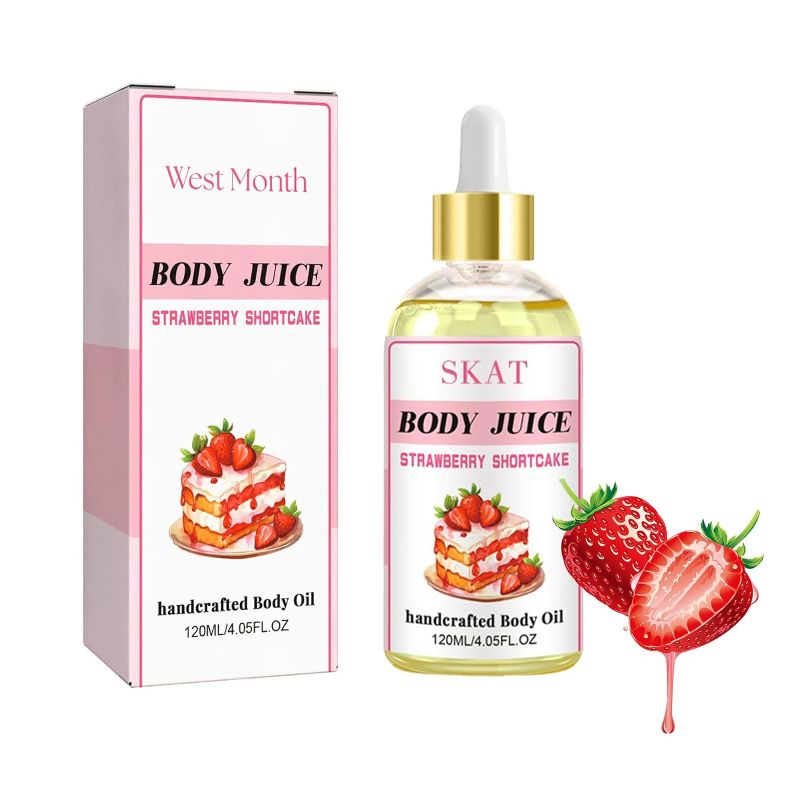 Photo 1 of Hagers Wildplus Body Juice Oil, Body Juice Oil Strawberry Shortcake,Body Juice Oil for Moisturizing Skin?Strawberry Shortcake Body Oil, Wild Plus Handerafted Body Oil (1pcs)
