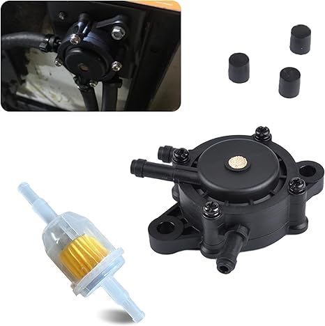 Photo 1 of 1 PC Automotive Vacuum Fuel Pump, GX390 Pump Combination with Filter, Universal Carburetor Accessories 808656 49040-7008, Suitable for Cars, Trucks, Ships, Agricultural Machinery (Black)