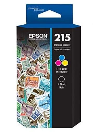 Photo 1 of EPSON 215 Ink Standard Capacity Black & Color Cartridge Combo Pack (T215120-BCS) Works with WorkForce WF-100, WF-110, EC-110
