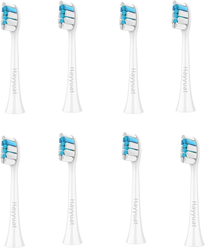 Photo 1 of Replacement Toothbrush Heads for Sonicare Replacement Heads, Brush Heads Compatible with Sonicare Snap-on Electric Tooth Brushes, 8 Pack