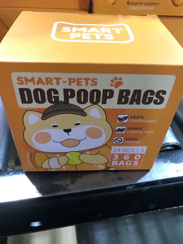 Photo 2 of 100% Certified Home Compostable Dog Poop Bags - EN 13432 Compliant Dog Waste Bags -360 Bags- 24x Rolls of Plant Based Compostable Poop Bags -Thick Doggie Poop Bags?Orange?