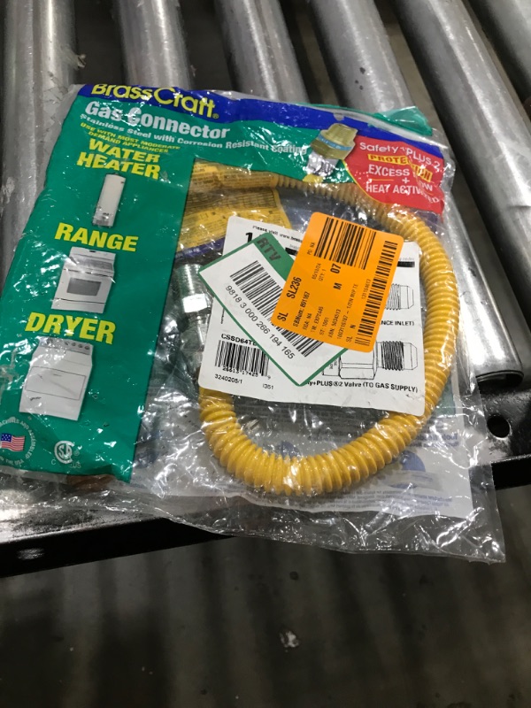 Photo 2 of 1/2 in. MIP x 1/2 in. MIP x 24 in. Gas Connector (1/2 in. OD) w/Safety+Plus2 Thermal Excess Flow Valve (85,000 BTU)