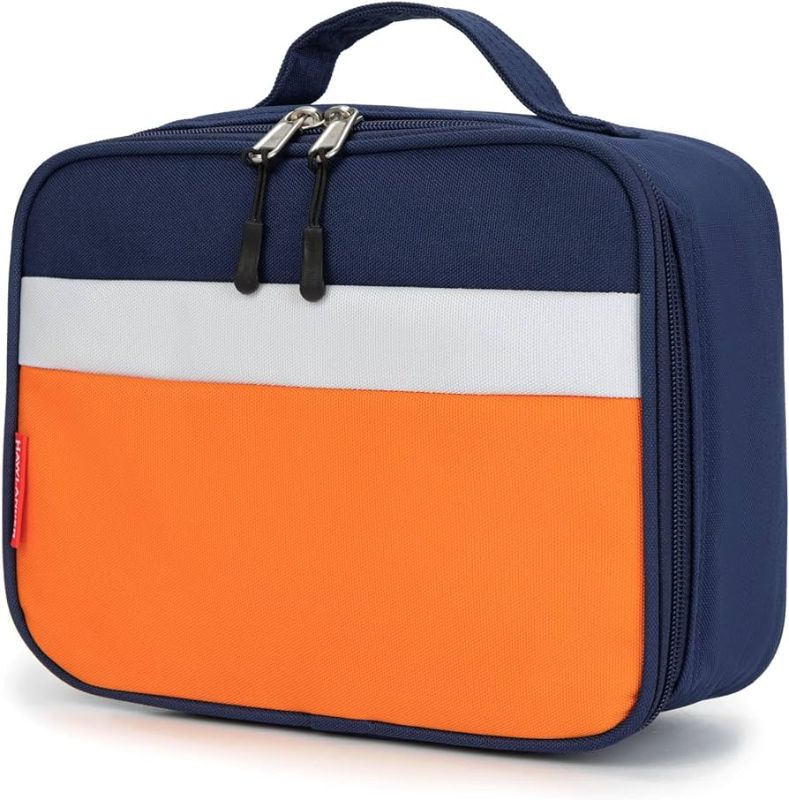 Photo 1 of HawLander Insulated Kids Lunch Box Bag for Boys and Girls, Standard Size for School (Orange)