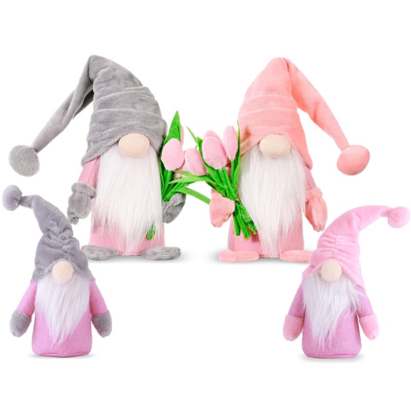 Photo 1 of WISHDIAM 4 Pack Spring Gnomes Mothers Day Gnomes Spring Decorations For Home Spring Table Decor, Spring Gifts For MOM Girlfriend Wife Grandmother, Mothers Day Gnomes Decor Gifts For Women 4 Pcs Mother's Day Gnomes
