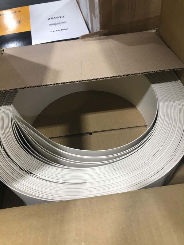 Photo 1 of DALIX PVC Vertical Blind Replacement Slats Curved Smooth Ivory 82.5 inch 125-PACK