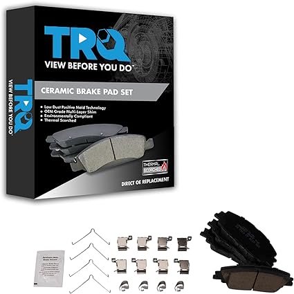 Photo 1 of TRQ Front Ceramic Brake Pads Compatible with 2019-2022 Toyota Corolla 2020-2022 Prius Prime
