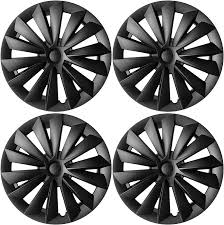 Photo 1 of JIMALL 4PCS Tesla Model Y Wheel Covers 19 Inch, Exclusive Black Blade Model Y 19 Inch Wheel Cover, Easy-Installation ABS Tesla Model Y Hubcaps Fits for 2019-2024 Model Y with 19'' Gemini Rim Protector