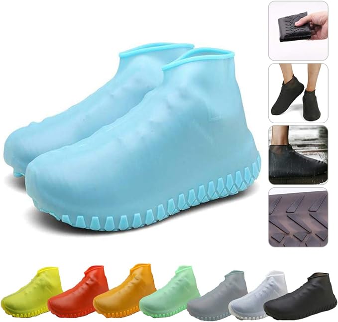 Photo 1 of Nirohee Silicone Shoes Covers, Shoe Covers, Rain Boots Reusable Easy to Carry for Women, Men, Kids. Small Black(long Style)