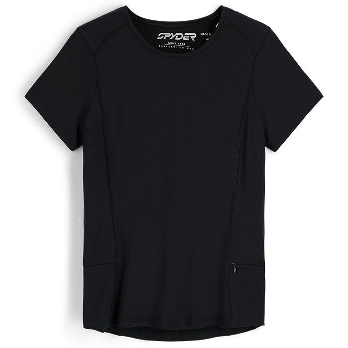 Photo 1 of Spyder | Women's Arc Graphene Tech T-Shirt, Black, Size XS

