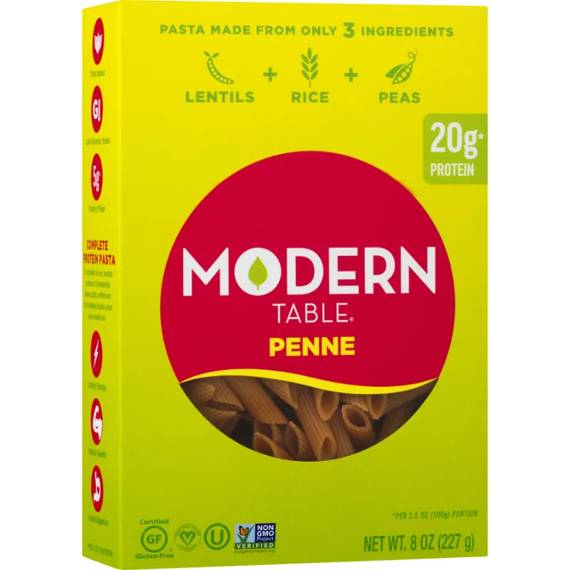 Photo 1 of Modern Table Gluten-Free Pasta Penne, 8 oz (pack of 6)