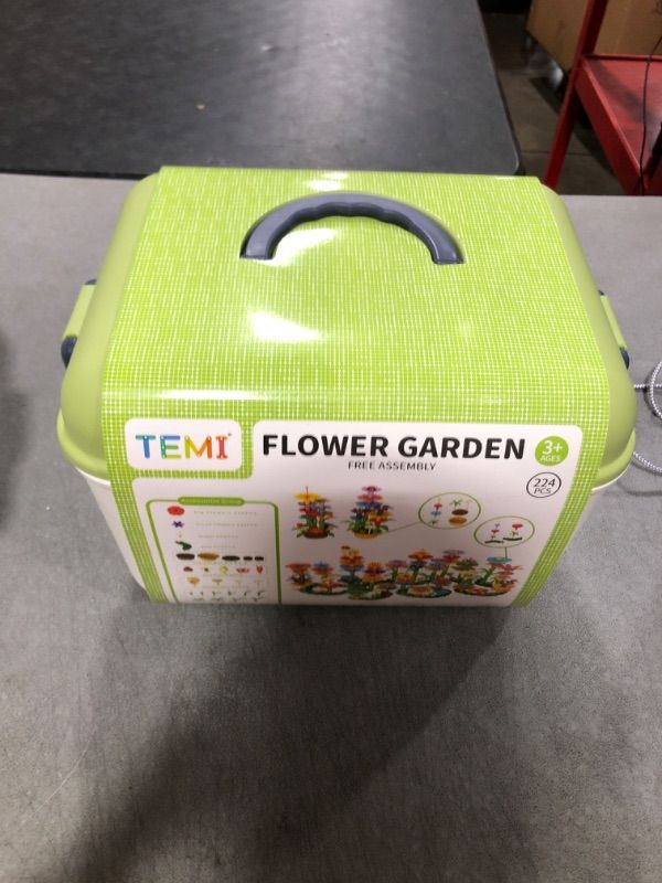 Photo 1 of TEMI 224 PCS Flower Garden Building Toys for Girls Toys, Educational STEM Toy and Preschool Garden Play Set for Toddlers 3 4 5 6 7 Year Old Kids Boys Girls, Flower Stacking Toys for Kids Age 3-6
