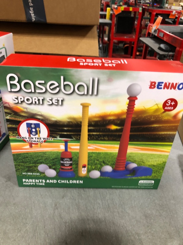 Photo 2 of Bennol T Ball Set Toys For Kids 3-5 5-8, Kids Baseball Tee For Boys Toddlers Includes 6 Balls, Auto Ball Launcher, Outdoor Outside Sports Tee Ball Set Toys Gifts For 3 4 5 6 Year Old Boys Toddler Kids