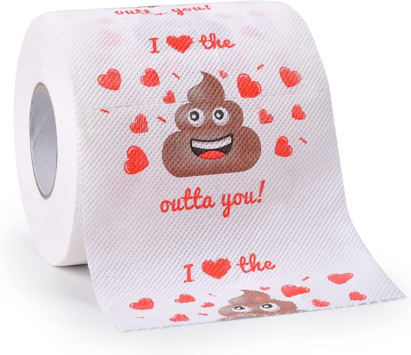 Photo 1 of Valentines Day Gifts for Him/Her, Romantic Novelty Gifts Toilet Paper, Funny Gag Gifts for Adults Men Women Boyfriend Girlfriend, Valentine's Day Decor for Party Supplies Christmas Stocking Stuffers
