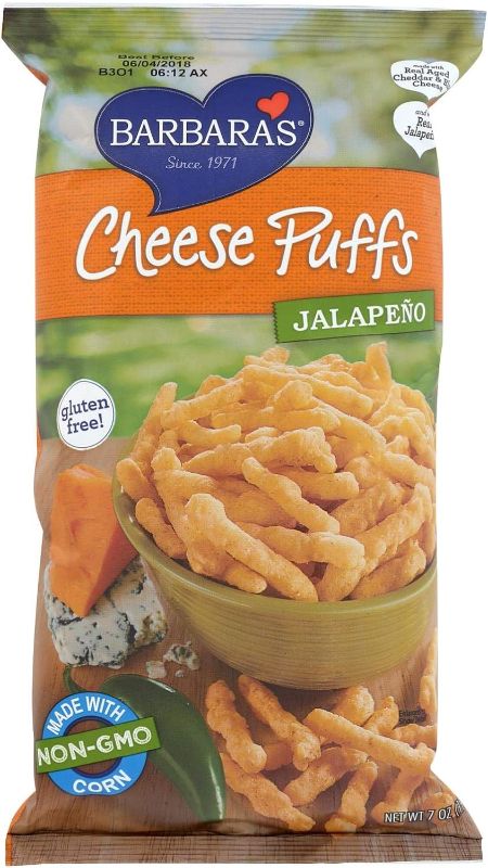 Photo 1 of *EXPIRED May 31, 2024* Barbara S Bakery Gluten Free Original Cheese Puffs 7 Ounces 12 per Case
