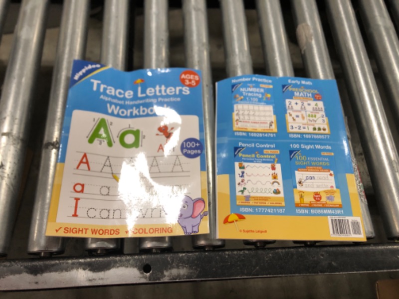 Photo 2 of * 2 Pack * Trace Letters: Alphabet Handwriting Practice workbook for kids: Preschool writing Workbook with Sight words for Pre K, Kindergarten and Kids Ages 3-5. ... Words & Math for Preschool & Kindergarten)