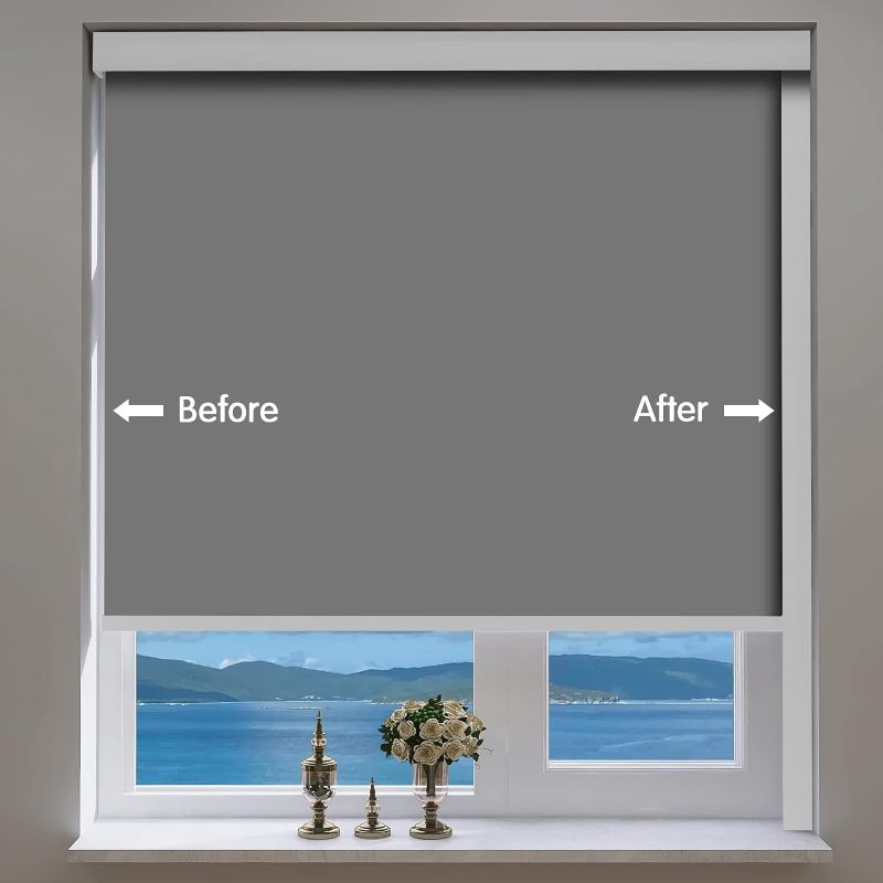Photo 1 of PVC Light Gap Blockers Blackout Light Blockers Side Tracks for Window Shades and Blinds, Room Darkening Light Blocking Strips Easy to Instal for Home,Bedroom, Nursery(79", White,2PCS)