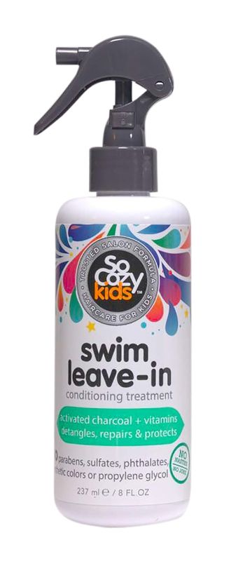 Photo 1 of SoCozy Swim Spray | Leave-In Treatment & Conditioner | For Kids Hair | Protects and Repairs Pool/Sun/Salt Damage | 8 fl oz | No Parabens, Sulfates, Synthetic Colors or Dyes, White 8 Fl Oz (Pack of 1)