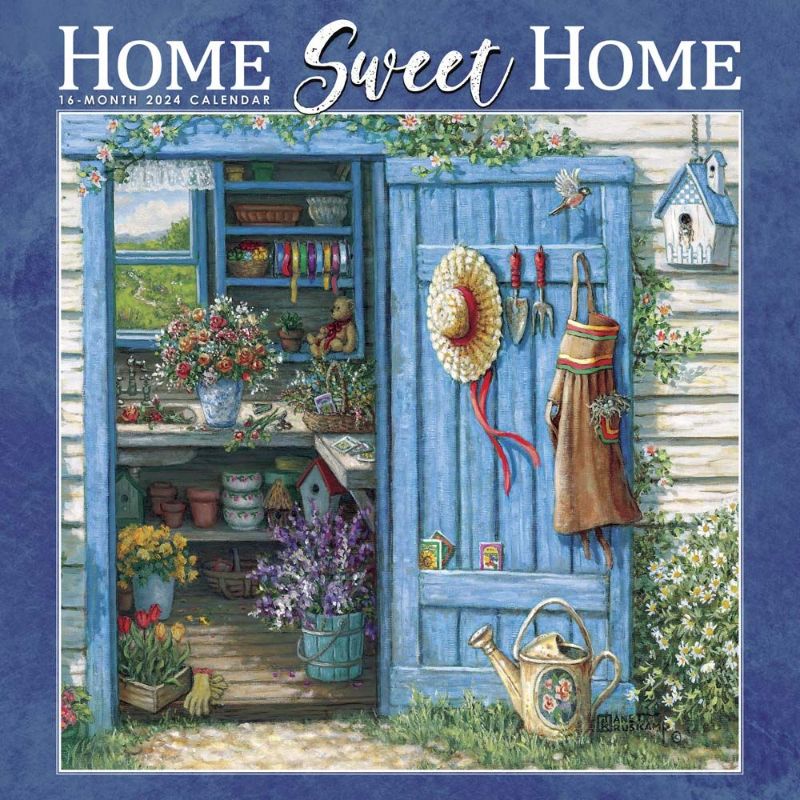 Photo 1 of 2024 BrownTrout Home Sweet Home 12" X 12" Monthly Wall Calendar (9781773728049)
