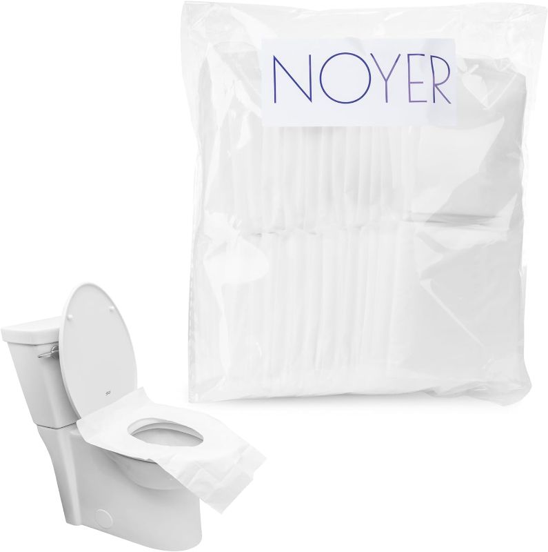 Photo 1 of 30 Pack NOYER Portable Toilet Seat Covers for Kids/Adults - Disposable, Individually Wrapped and Waterproof; Adhesive Toilet Seat Cover Refills for Travel Pack and Potty Training Bag; Purse Must Have 