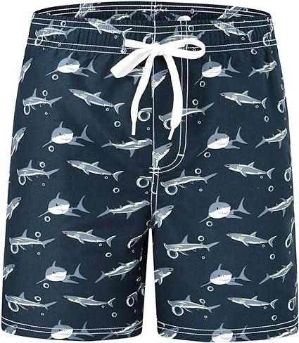 Photo 1 of Akula Boys' Printed Swim Trunks Beach Board Shorts with Pockets 4T