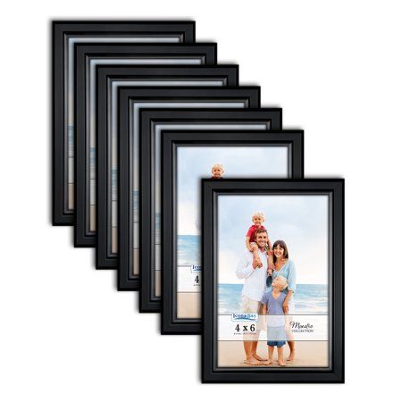 Photo 1 of Icona Bay 4x6 Black Picture Frames Modern Contemporary Style 12 Pack Maestro Collection (US Company)
