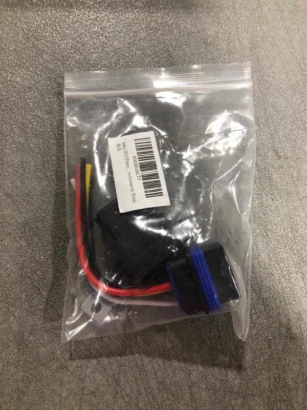 Photo 1 of 1 PC 5-PIN Heavy Duty Car Relay, 12V DC Waterproof Nylon One-Piece Stable Automotive Relay with Metal Coils, Universal 12 AWG Wear-Resistant Line Safety Protective Accessories (Black)