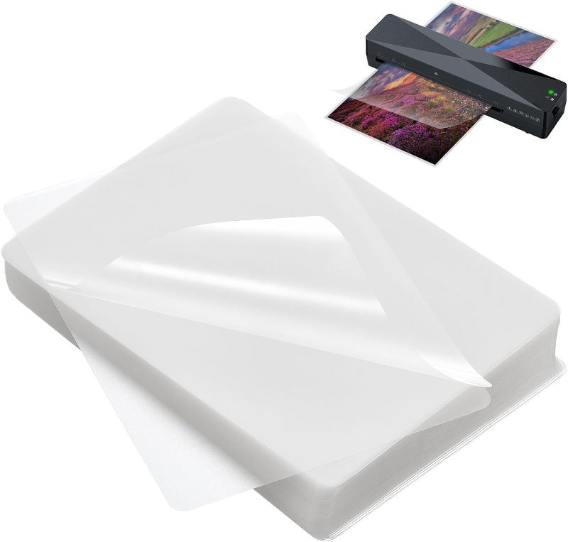 Photo 1 of Coopaty Thermal Laminating Pouches, 9 x 11.5-Inches, 5mil, 100 Pack 