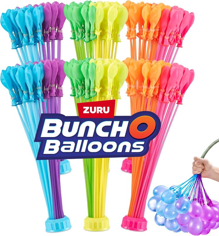 Photo 1 of Bunch O Balloons Tropical Party (6 Pack) by ZURU, 200+ Rapid-Filling Self-Sealing Tropical Colored Water Balloons for Outdoor Family, Friends, Children Summer Fun (6 Pack)
