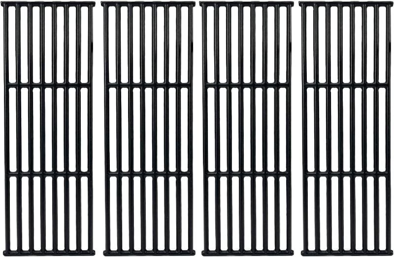 Photo 1 of Grill Grates for Broil King Baron 440 420 490 320, 9221-54, 9221-64, 9225-84, Broil-Mate 7120-64, 7123-64H, Huntington Rebel 6020-64,17 3/8 Inch Cast Iron Cooking Grates Replacement Parts Set of 4 