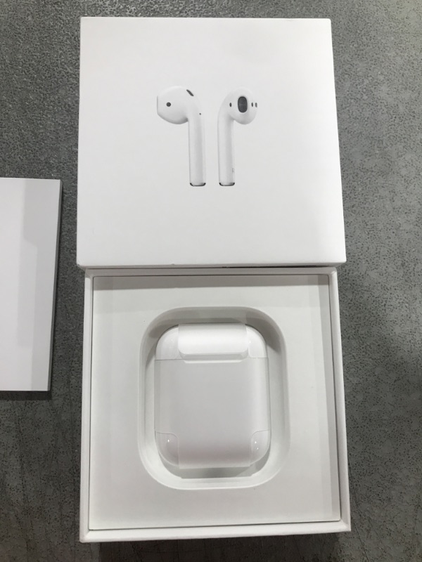 Photo 3 of Apple AirPods (2nd Generation) MV7N2AM/a with Charging Case - Stereo - Wireless - Bluetooth - Earbud - Binaural - in-ear
