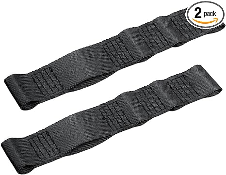 Photo 1 of 2 PCS Adjustable Car Door Heavy Duty Limiting Replacement Straps, 9.1In x 1.5In Fabric Car Door Straps Limiting Check Straps Load 1000 Lb Compatible with Jeep Wrangler TJ JK JL (Blue) 2 PCS #9.1In x 1.5In Black