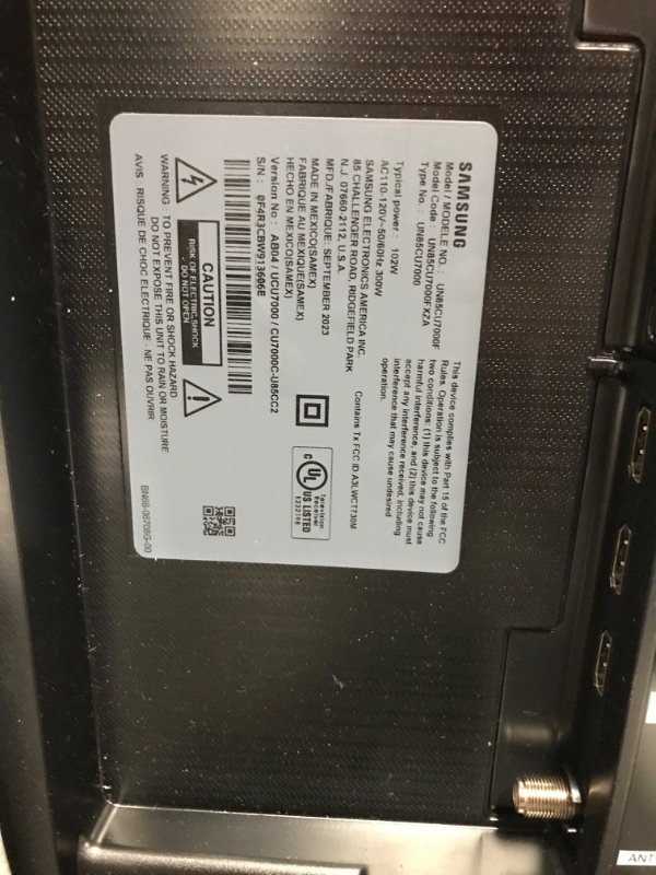 Photo 3 of SAMSUNG 85-Inch Class Crystal UHD CU7000 Series PurColor, Object Tracking Sound Lite, Q-Symphony, 4K Upscaling, HDR, Gaming Hub, Smart TV with Alexa Built-in (UN85CU7000, 2023 Model) 85 Inch