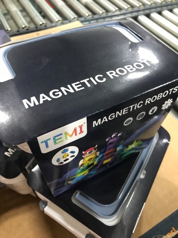 Photo 1 of Magnetic Robots for Kids, 35 PCS Magnetic Blocks Set with Storage Box, Stacking Robots Toy STEM Educational Playset for Boys and Girls Ages 3-6