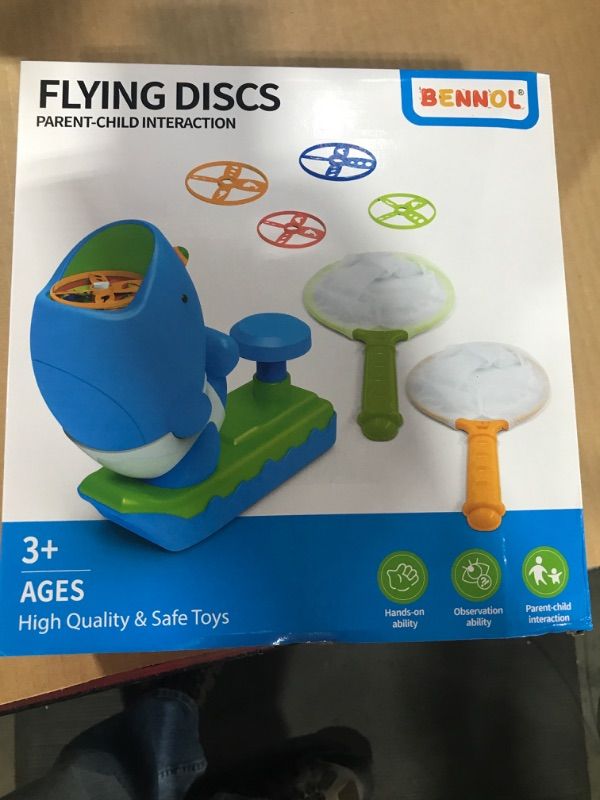 Photo 2 of Bennol Outdoor Game Toys for Kids Ages 3-5 4-8, Flying Disc Launcher Outdoor Outside Toys Gifts for 3 4 5 6 7 8 Year Old Boys Kids, Ideas Outside Outdoor Toys for Kids Toddlers Boys Ages 3-5 6-8 4-8 15 PCS