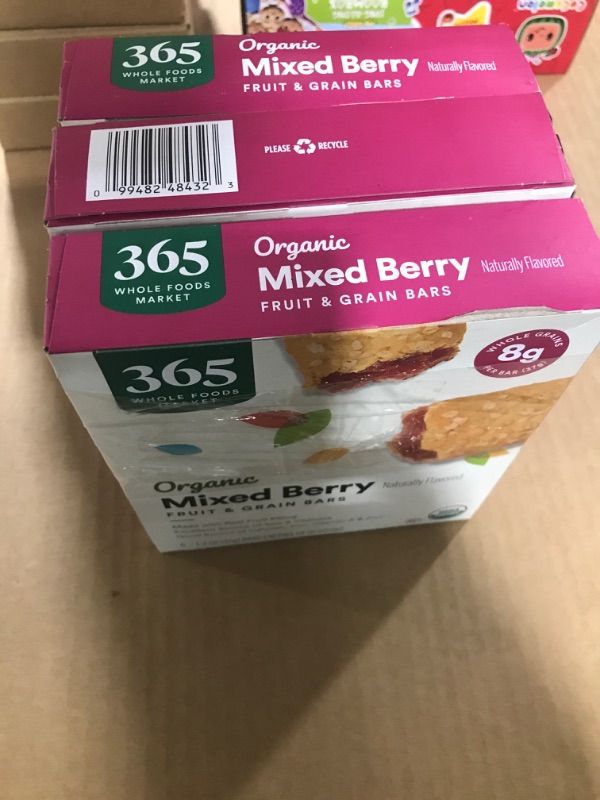 Photo 2 of 365 by Whole Foods Market, Organic Mixed Berry Cereal Bar 6 Count, 7.8 Ounce Mixed Berry 6 Count (Pack of 3)