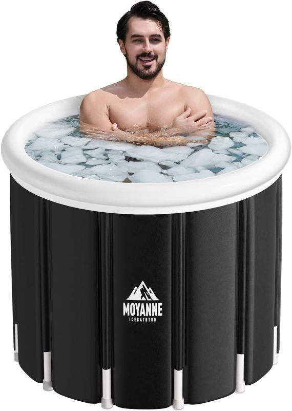 Photo 1 of Ice Bath Tub,155 Gallons Inflatable Cold Plunge Tub for Athletes' Recovery - Portable Outdoor Polar Pod Recovery Solution-- stock photo for reference -- white 