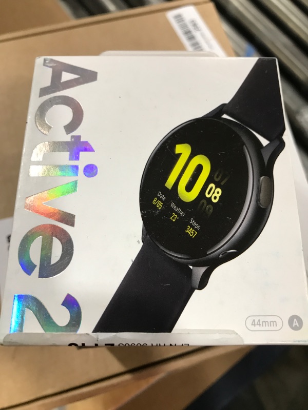 Photo 2 of Samsung Galaxy Watch Active2 (44mm), Aqua Black (Bluetooth) - Wrist - Accelerometer, Barometer, Gyro Sensor, Heart Rate Monitor, Ambient Light Sensor - Heart Rate, Steps Taken, Calories Burned, ...