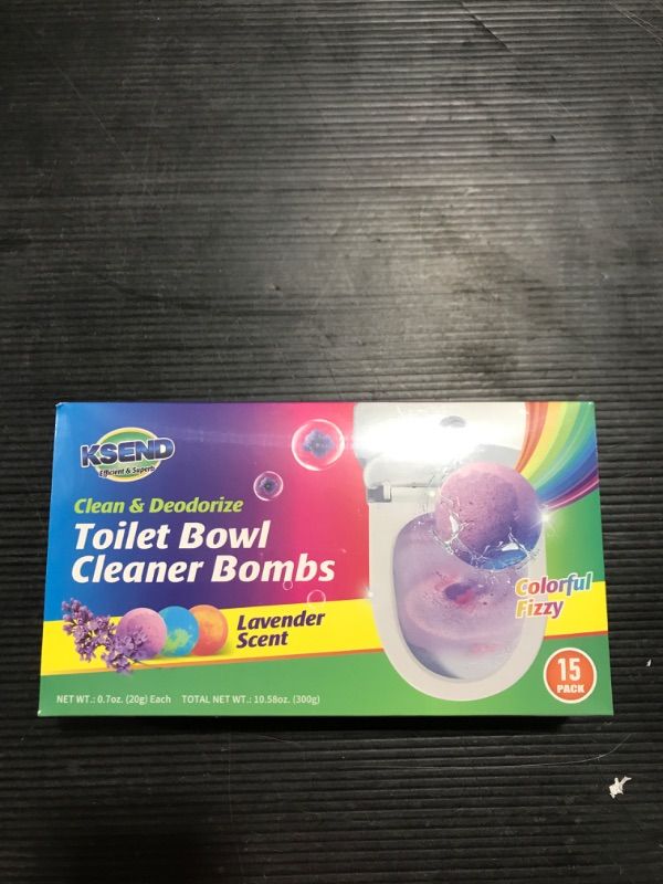 Photo 2 of Toilet Bowl Cleaners - 15 Pack Fizzy & Colorful Splash Toilet Bowl Cleaner Bombs