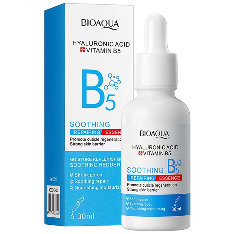 Photo 1 of BIOAQUA Hyaluronic Acid Vitamin B5 Soothing Repair Face Essence Moisturizing Facial Skincare Shrink Pores 30ml/1fl.oz