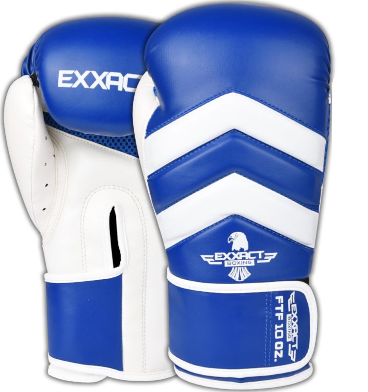 Photo 1 of Exxact Sports Clash Boxing Gloves, Blue (14oz) 