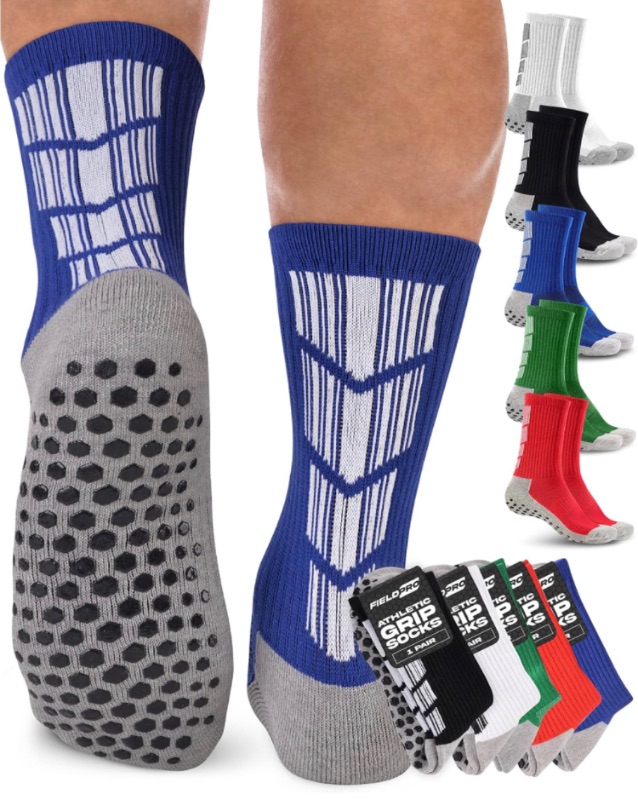 Photo 1 of Pairs Adult & Youth Soccer Grip Socks - 5 Colors Mens Grip Socks Soccer 