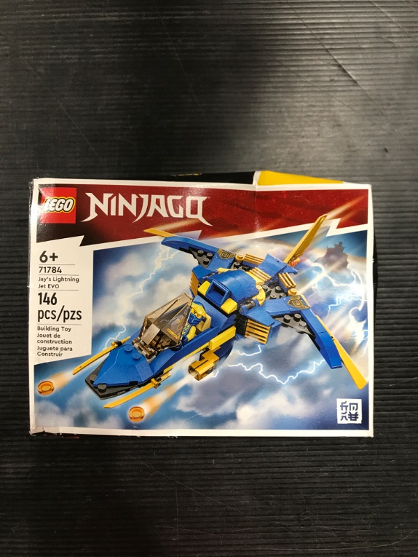 Photo 2 of LEGO NINJAGO Jay’s Lightning Jet EVO 71784, Upgradable Toy Plane, Ninja Airplane Building Set