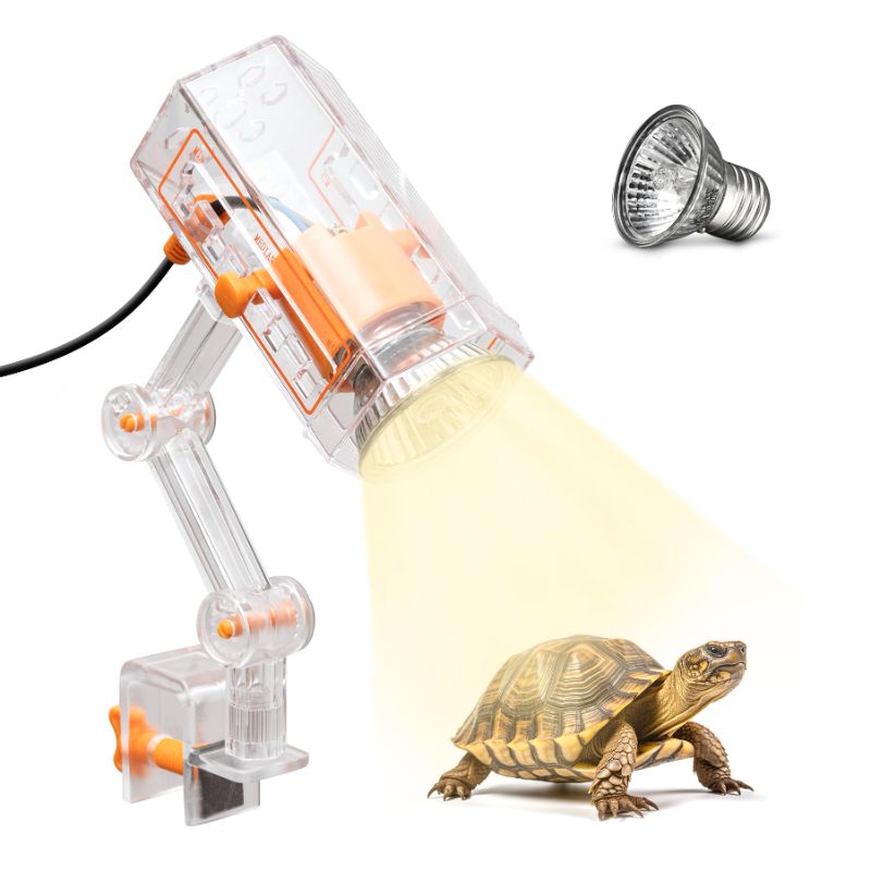 Photo 1 of Reptile Heat UV Lamp, UVA UVB Turtle Basking Spot Light with Screw Clip, 24W Bulb