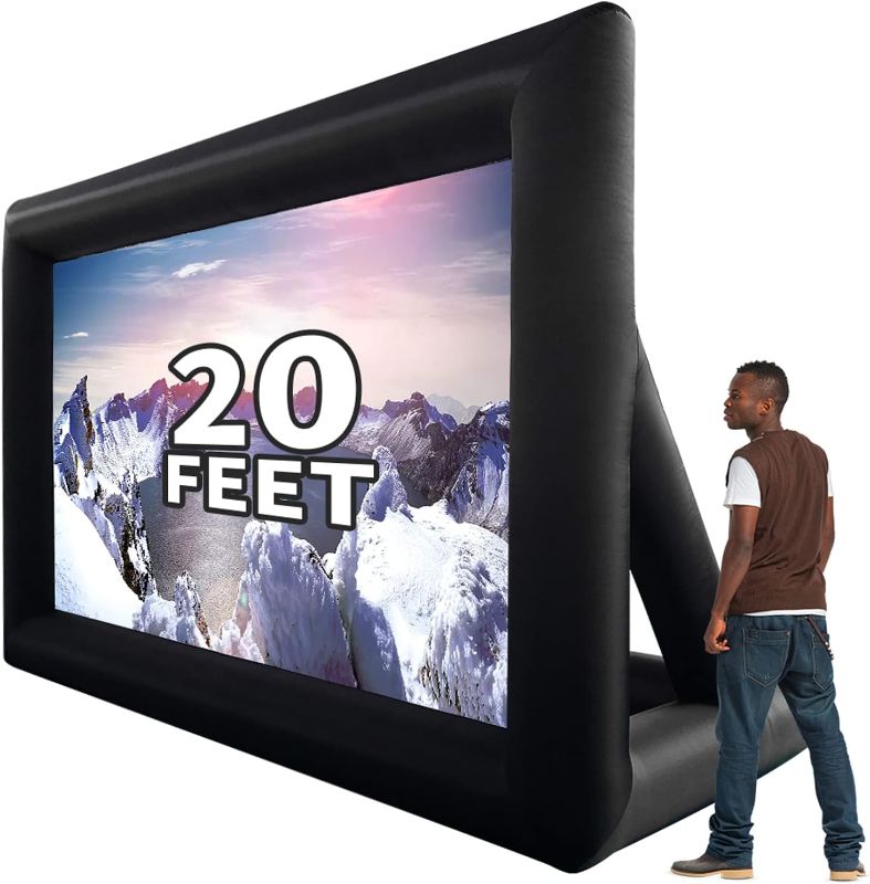 Photo 1 of 20 feet Inflatable Portable Projector Movie Screen - Huge Air-Blown Cinema Projection Screen 