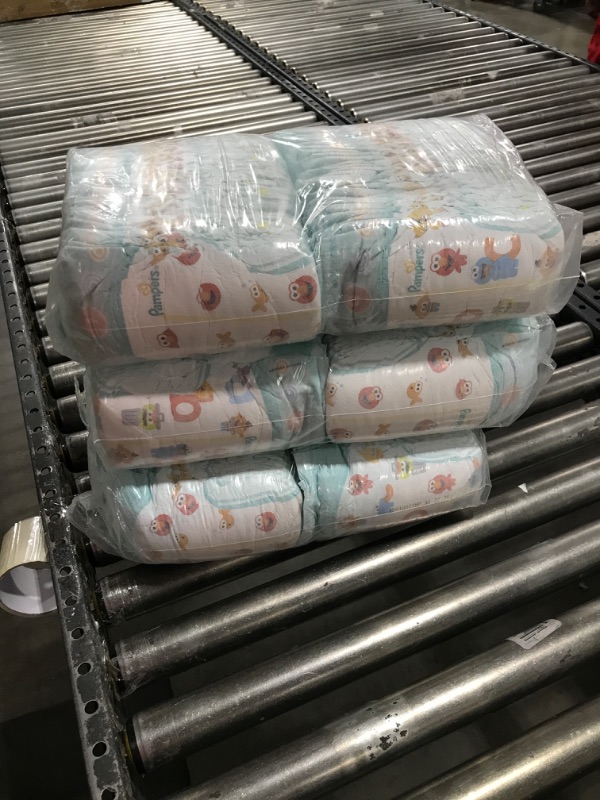 Photo 2 of Pampers Baby Dry Diapers - Size 4, One Month Supply (186 Count), Absorbent Disposable Diapers Size 4 186