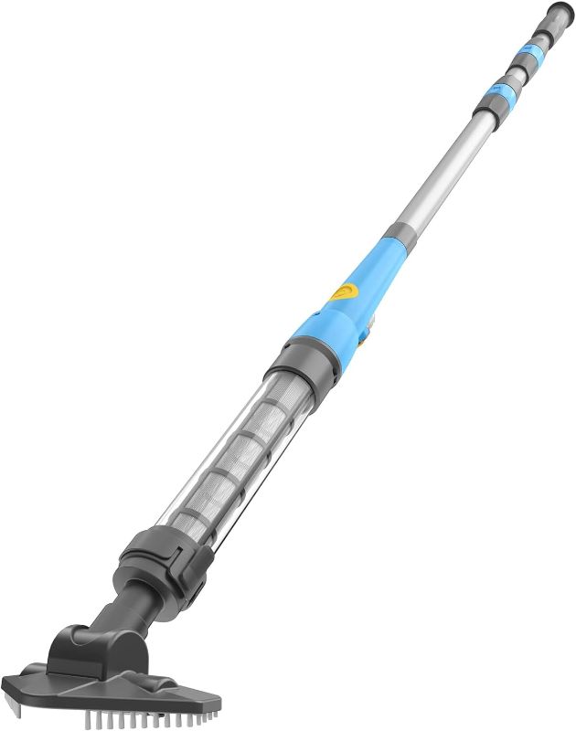 Photo 1 of Lightweight Pool Vacuum, Handheld Cordless Pool Cleaner, Run time 45 Mins, Portable & Good Suction Ideal for Small Above Ground Swimming Pools, Hot Tubs, and Spas
