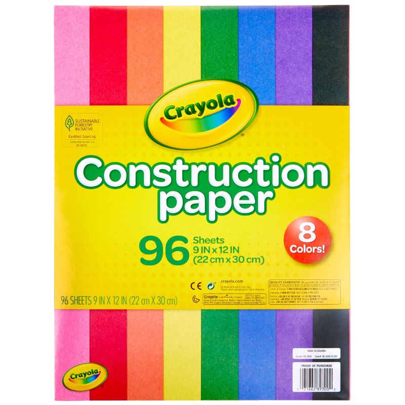 Photo 1 of Crayola Construction Paper 96 Sheets