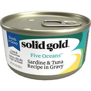 Photo 1 of Solid Gold Five Oceans Sardine & Tuna Grain Free Canned Cat Food, 3 Oz., Case of 12
